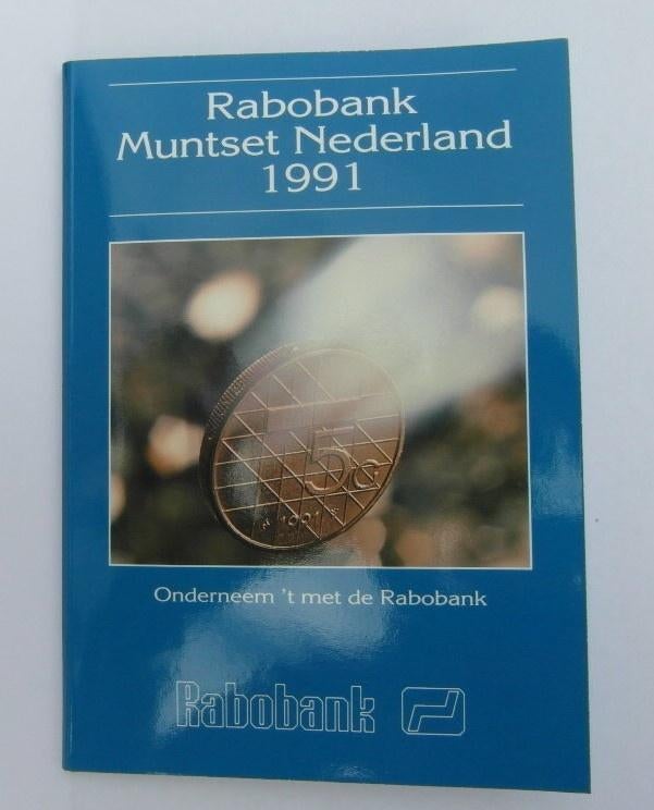 Muntset Rabobank 1991 FDC, Postzegels en Munten, Munten | Nederland, Ophalen of Verzenden, Koningin Beatrix, Overige waardes, Setje