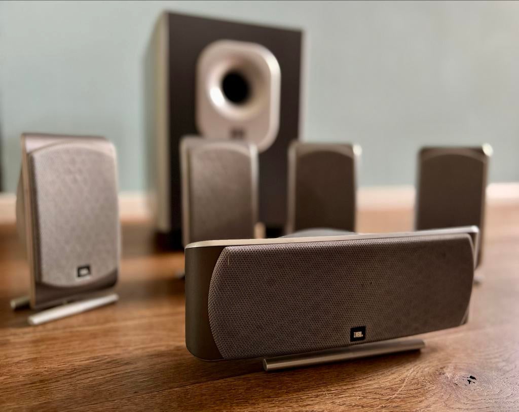 JBL SCS 200.5 5.1 speakerset met subwoofer, Audio, Tv en Foto, Gebruikt, 70 watt of meer, 5.1-systeem, Overige spelers