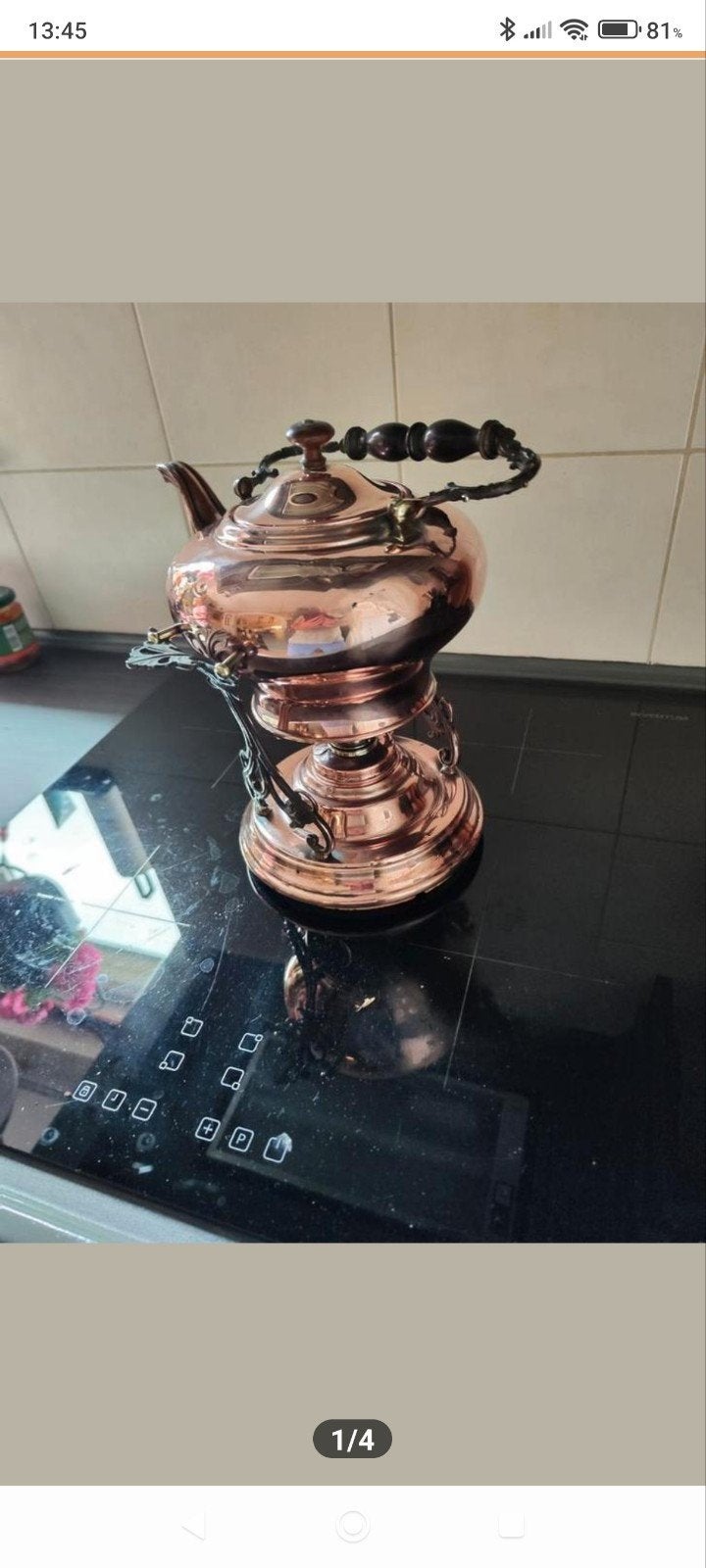 Antieke Koperen Ketel met Onderstel, Antiek en Kunst, Antiek | Koper en Brons, Ophalen