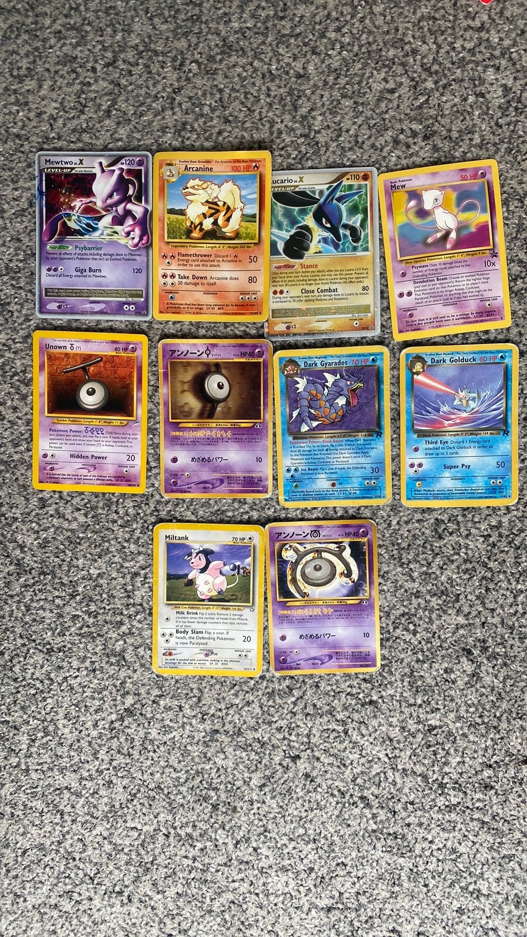 Deze oude pokemon kaarten verkoop ik, Hobby en Vrije tijd, Verzamelkaartspellen | Pokémon, Ophalen of Verzenden, Meerdere kaarten