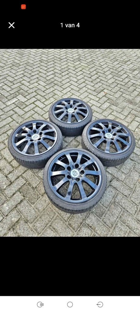 Porsche Cayenne wielen inclusief adapters naar 4x100, Ophalen, Gebruikt, Porsche