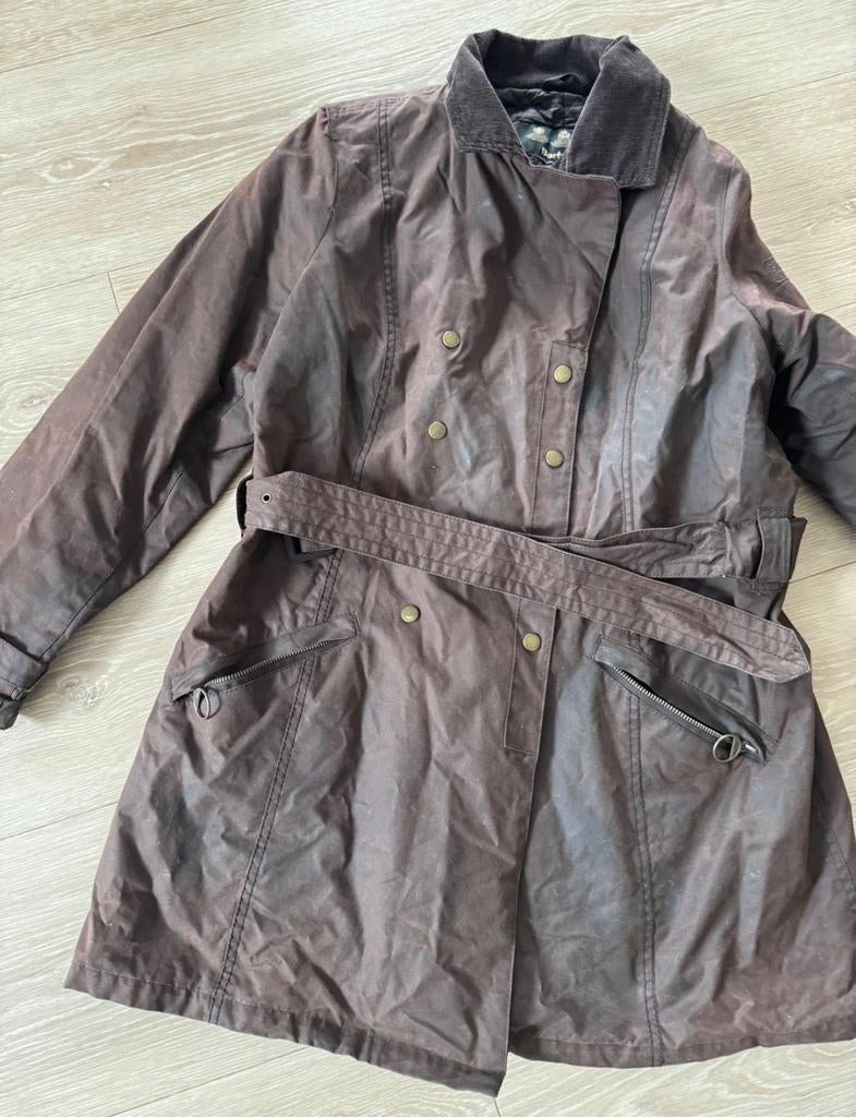 Barbour International waxjas bruin maat 44, Kleding | Dames, Jassen | Zomer, Nieuw, Maat 42/44 (L), Bruin, Verzenden