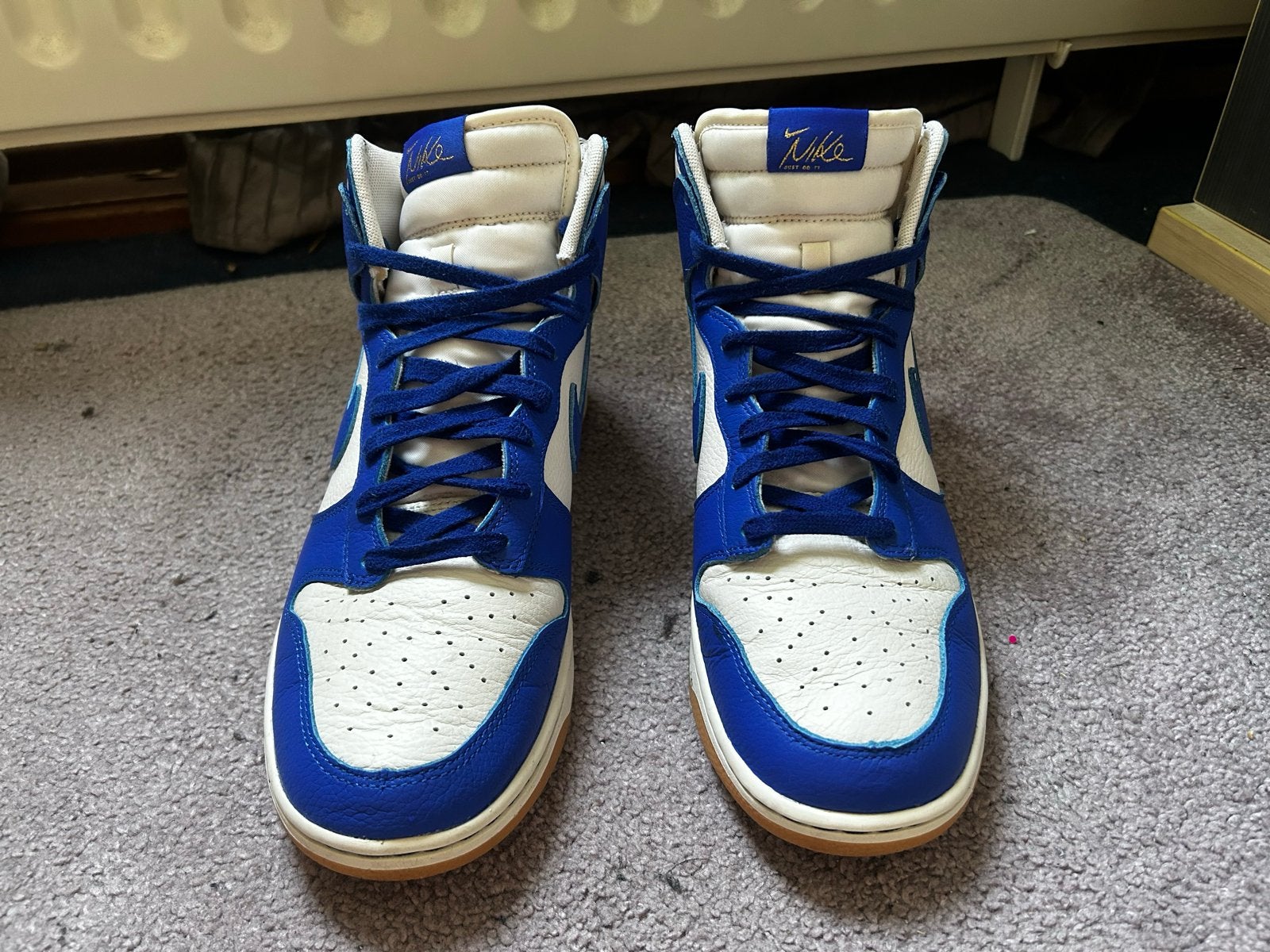Nike Dunk High Retro SE White-Blue FV6612-001 - Maat 45EU, Kleding | Heren, Schoenen, Ophalen of Verzenden, Nieuw, Blauw, Sneakers of Gympen