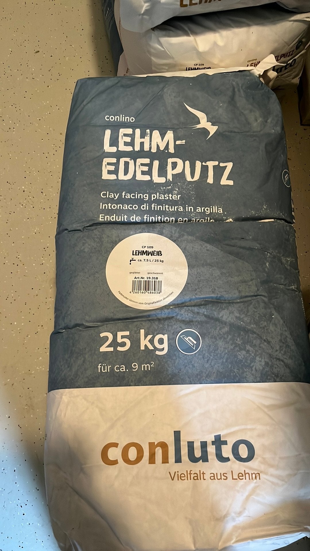 Edelpleister Lehmweiss leemwit Conluto, Ophalen, Nieuw
