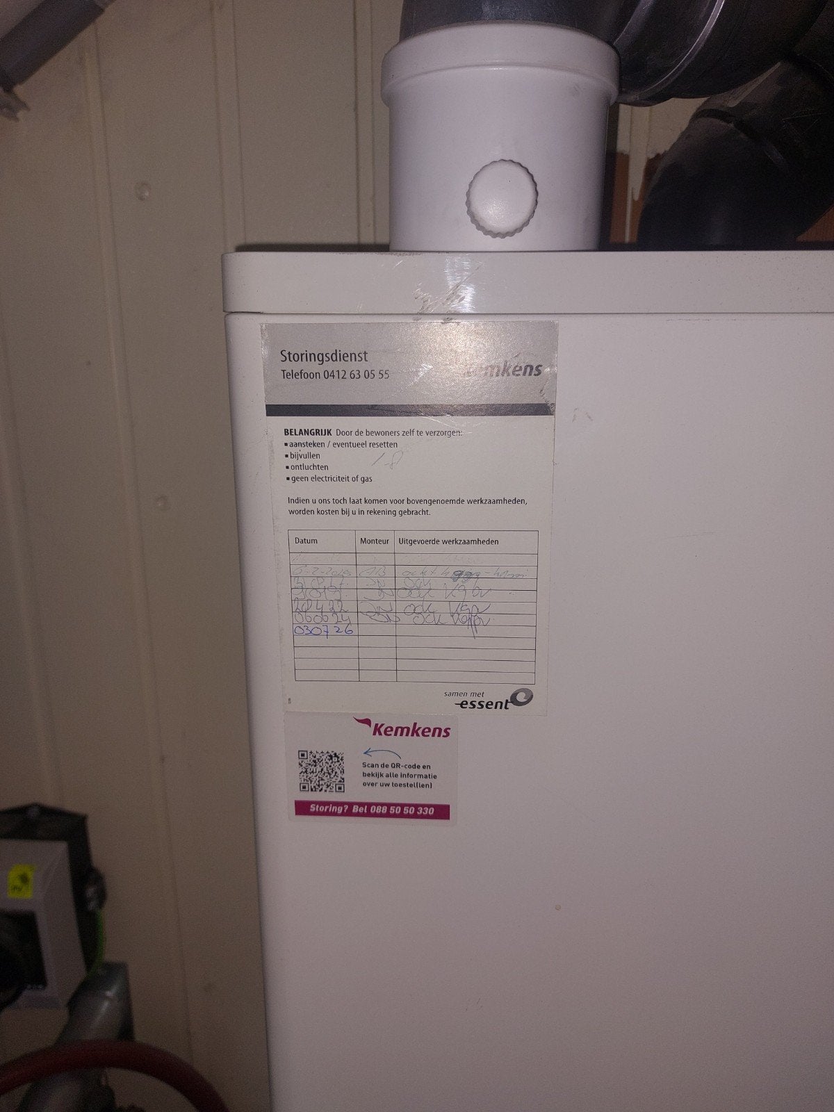 Intergas Kompakt HRE 36/30 CV-ketel, Ophalen, 30 tot 80 cm, Gebruikt, Cv-ketel of Combi-ketel