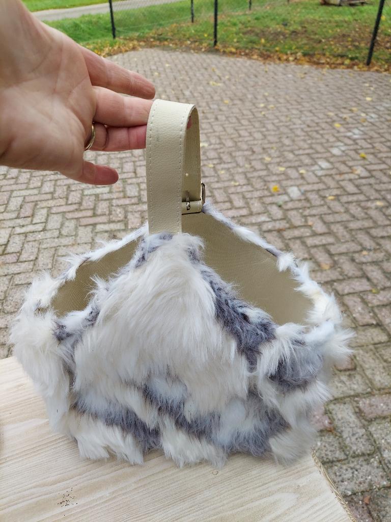 lectuurmand krantenbak handwerktas bonttas, Ophalen of Verzenden, Nieuw