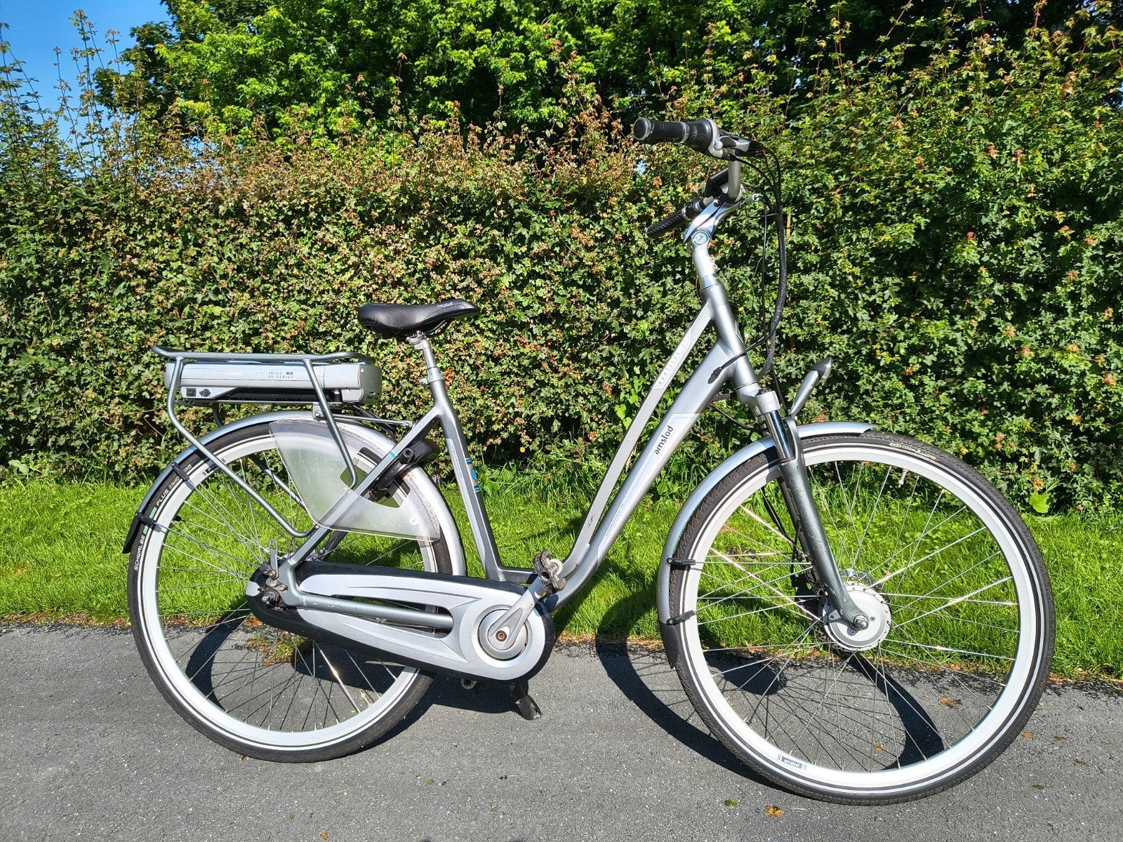 Mooie Amslod Hamilton ST elektrische damesfiets (2800km!), Zo goed als nieuw, 51 tot 55 cm, 50 km per accu of meer, Ophalen