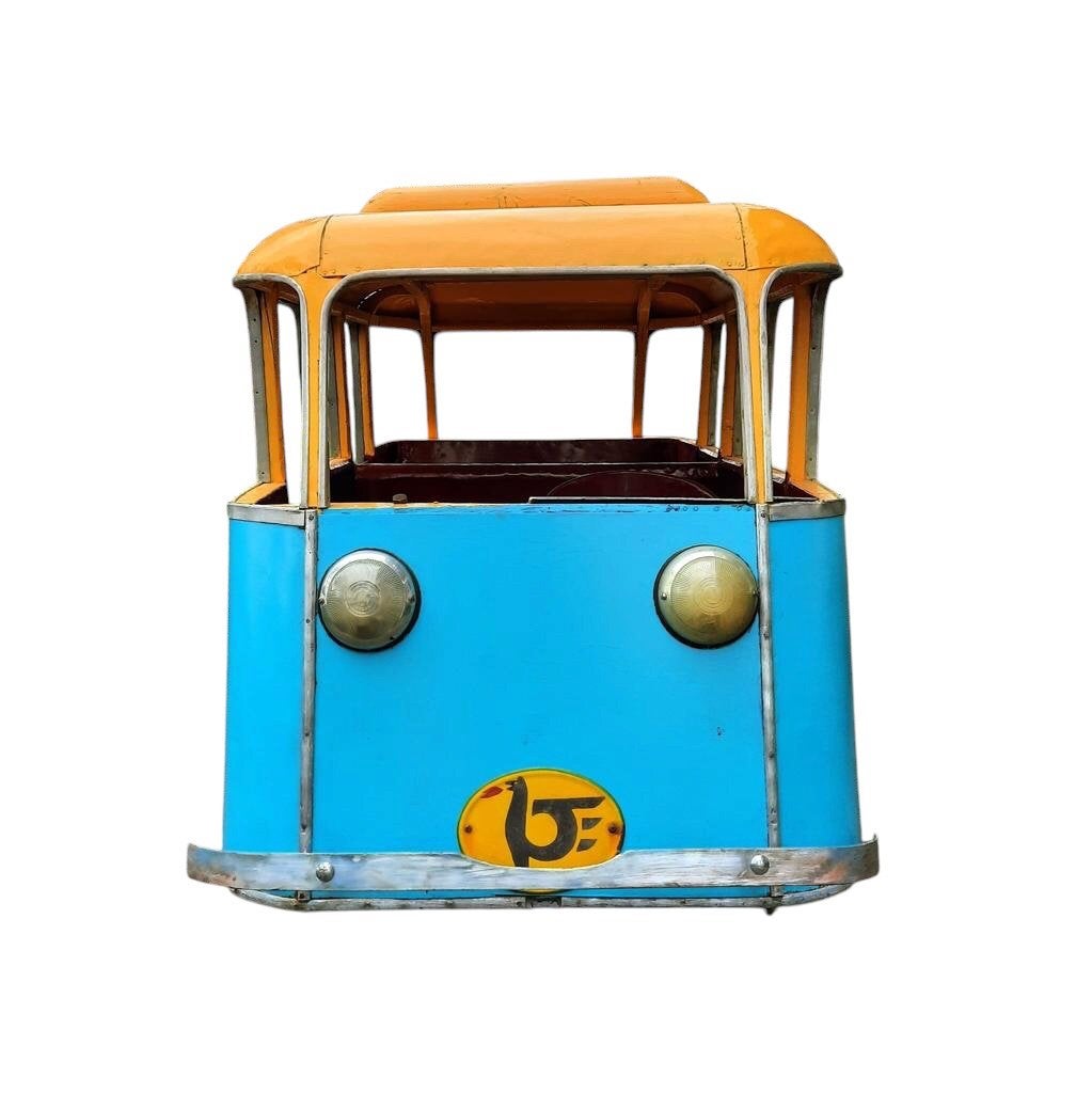 1950s Unieke Kermis Tram / Posttram - in Hout + Metaal, Ophalen, Gebruikt