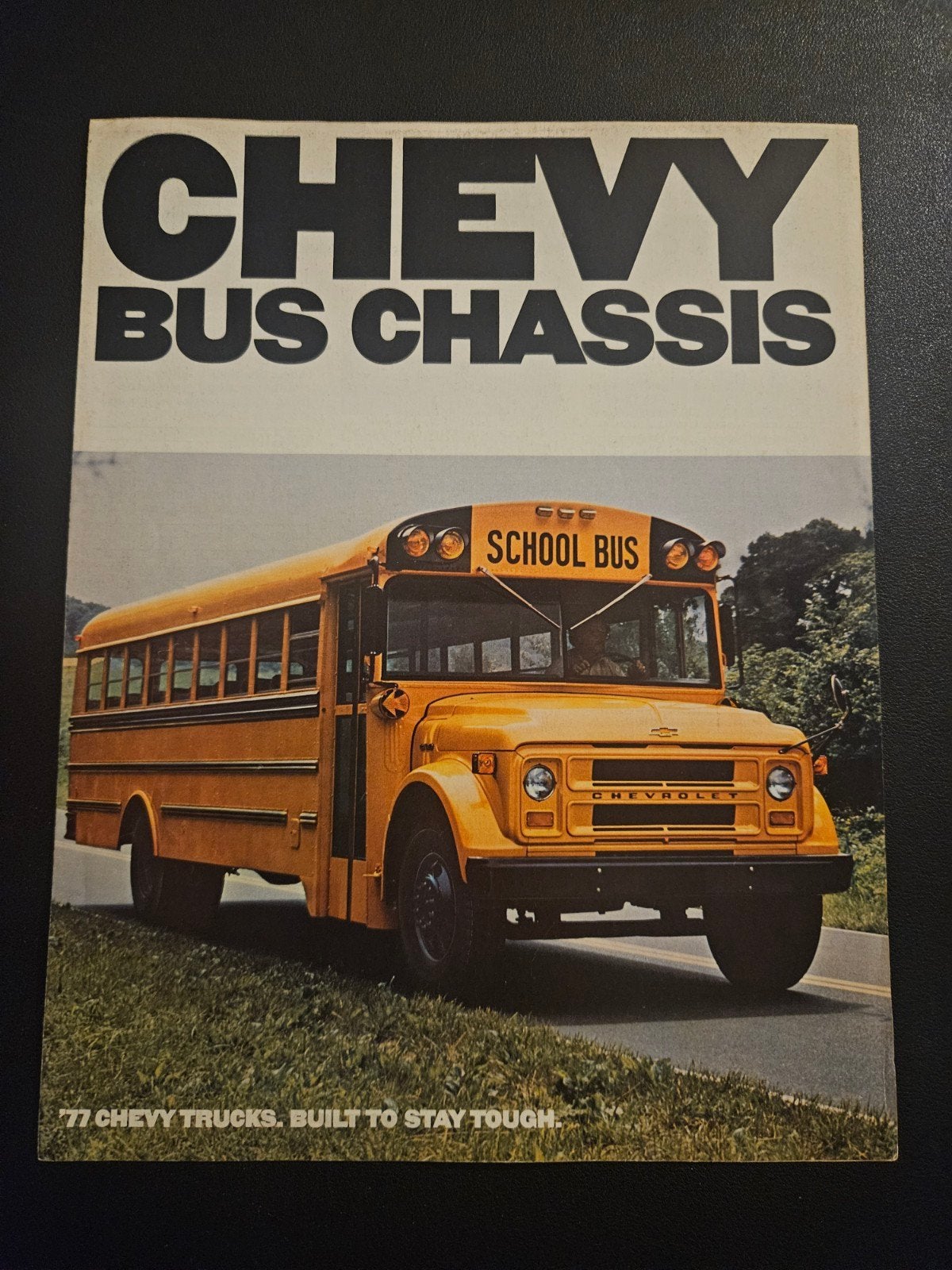Brochure Chevrolet Bus Chassis 1977 USA, Ophalen of Verzenden, Zo goed als nieuw, Chevrolet