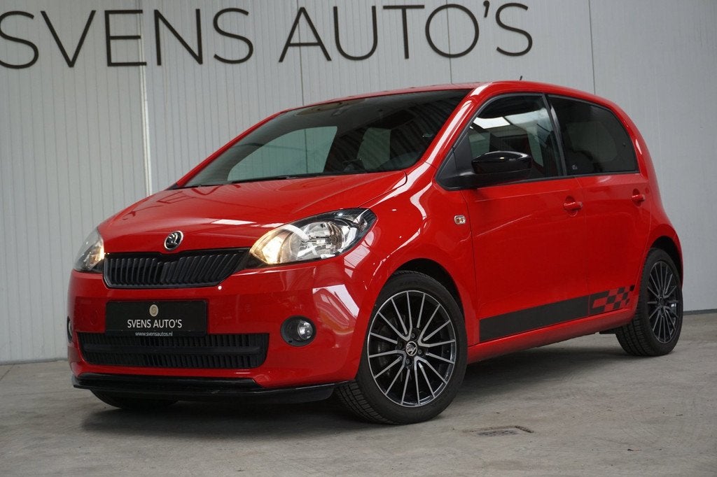 Skoda Citigo 1.0 Monte Carlo Stoelverwarming|Cruise|Navi|Air, Auto's, Voorwielaandrijving, Euro 5, Stof, Gebruikt