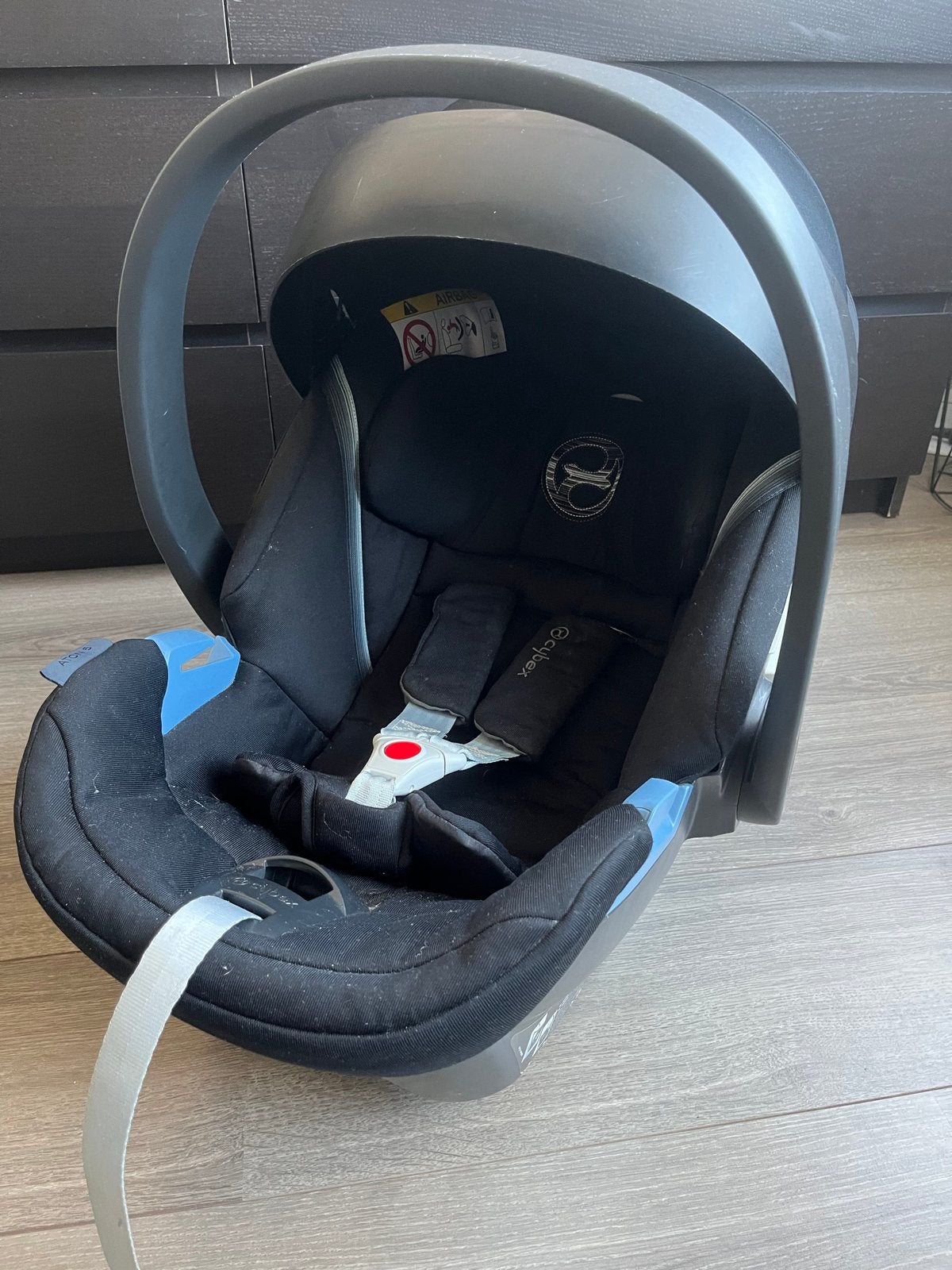 Cybex Aton 5 Maxi-Cosi met Isofix Base 2-fix, Autogordel of Isofix, Gebruikt, Zijbescherming, 0 t/m 13 kg