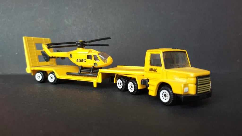 Scania Torpedo 143 H Adac Heli 1:87 Siku Pol, Schlittenbacherstrasse 60 Lüdenscheid Germany, SIKU, Ophalen of Verzenden, Bus of Vrachtwagen