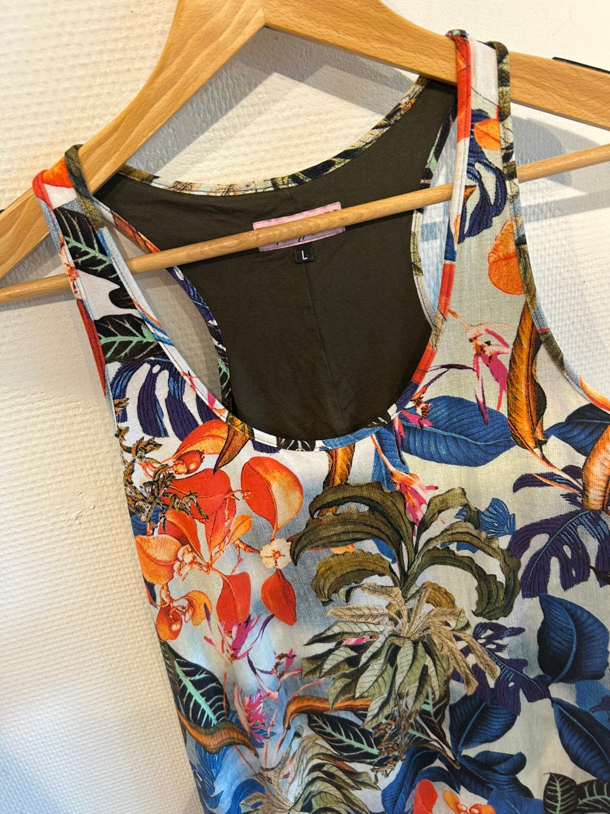 Tessa Koops mt L zomerjurk floral, Maat 38/40 (M), Tessa Koops, By-bar, Studio Anneloes