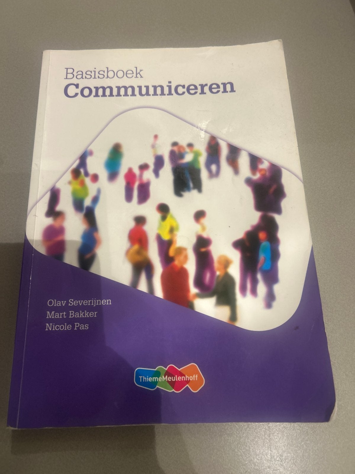 Basisboek Communiceren - Olav Severijnen e.a., Ophalen of Verzenden, Gamma, Zo goed als nieuw, HBO