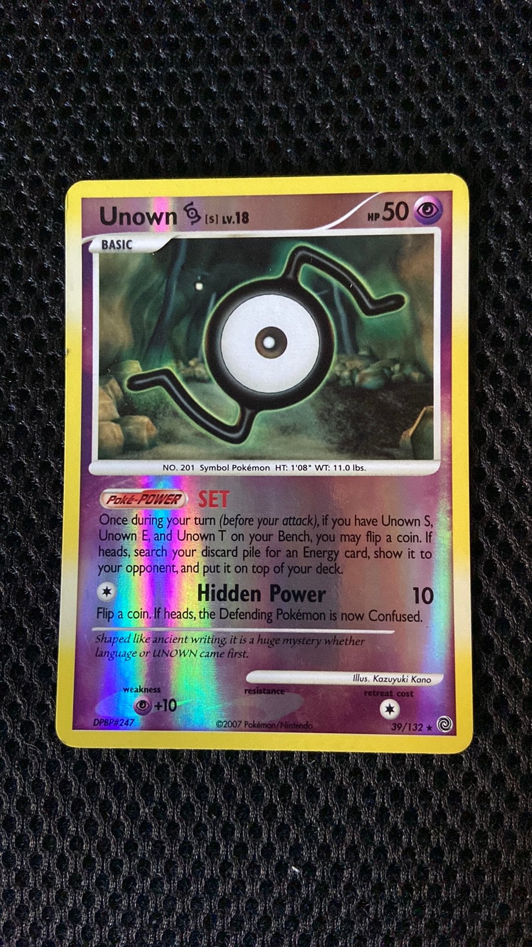 UNOWN [S] - 39/132 - SECRET WONDERS - REVERSE HOLO, Ophalen of Verzenden, Zo goed als nieuw