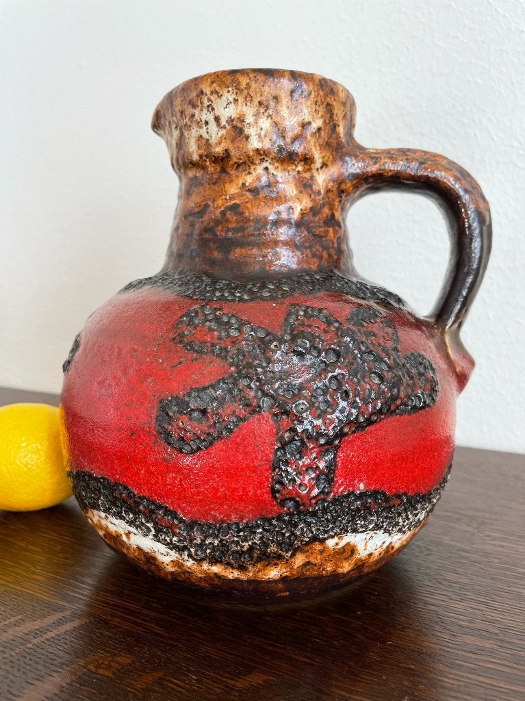 Vintage vaas West Germany fat lava, Ophalen of Verzenden