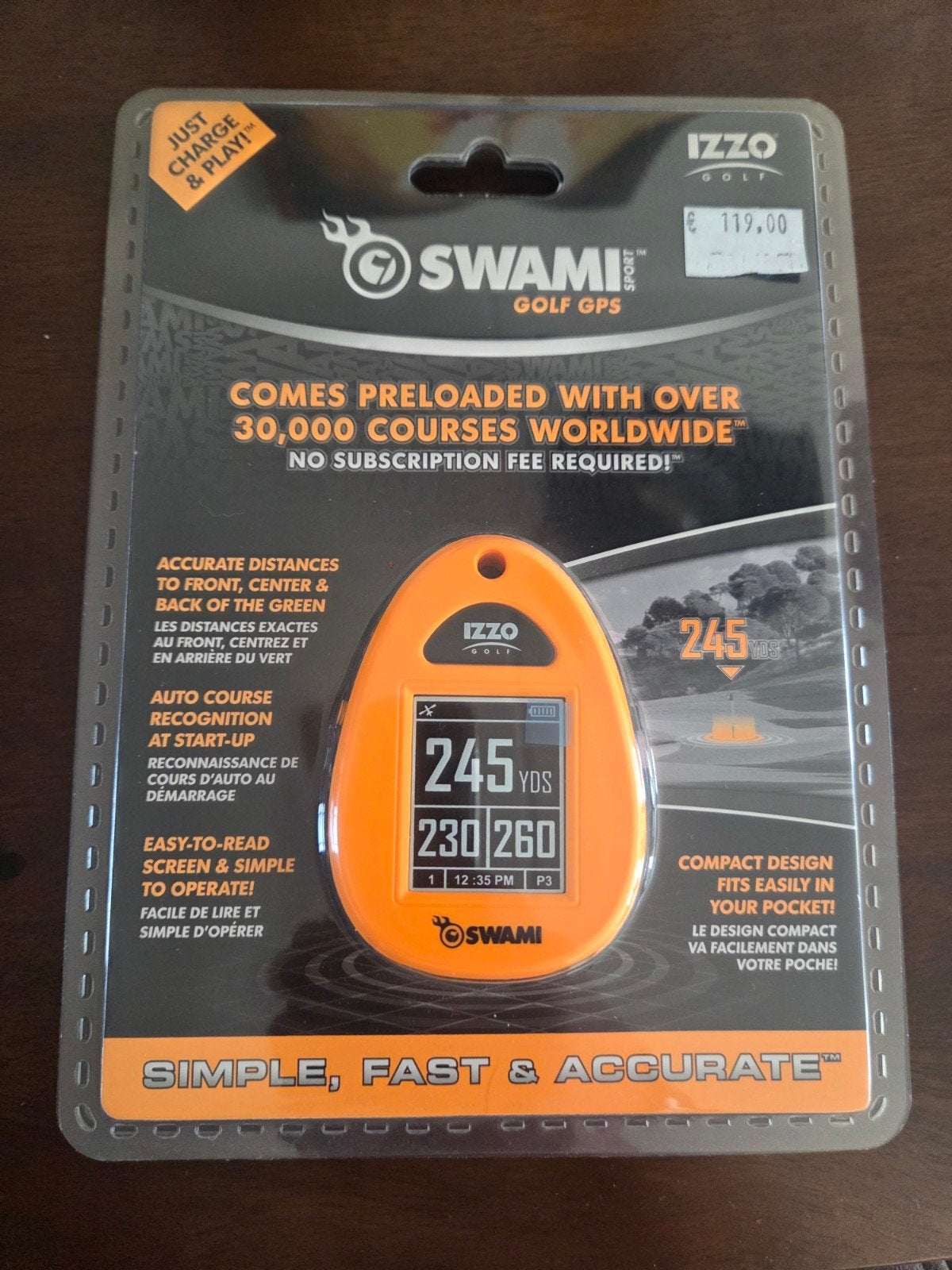 IZZO Swami Sport Golf GPS rangefinder - Nieuw in verpakking, Sport en Fitness, Golf, Ophalen of Verzenden, Nieuw, Overige typen