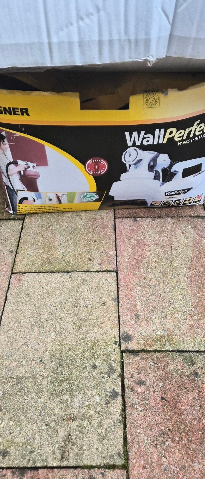 1 x GEBRUIKT..!!!!!   WAGNER WallPerfect W665i-SPR sprayverf, Ophalen, Zo goed als nieuw, Verf