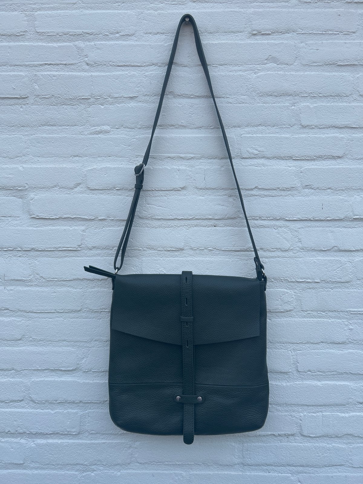 Castelijn & Beerens Babette Crossover Tas Donkergroen Leer, Ophalen of Verzenden, Nieuw, Groen, Schoudertasje
