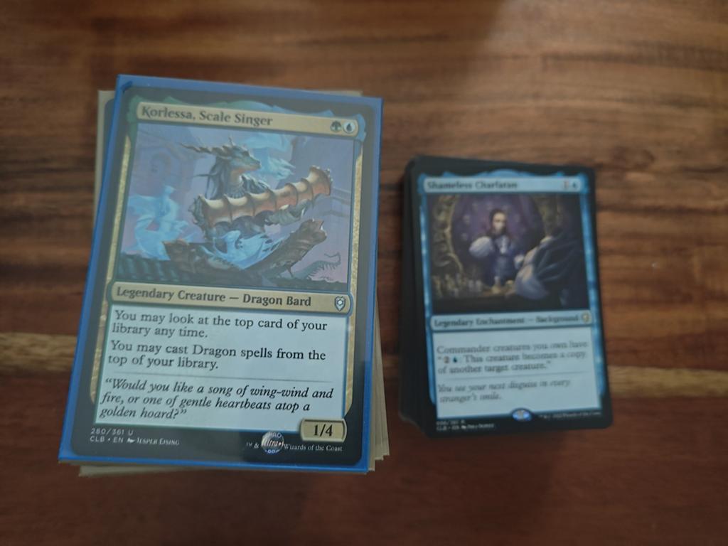 Korlessa scale singer commander deck met sidedeck, Ophalen of Verzenden, Zo goed als nieuw, Speeldeck