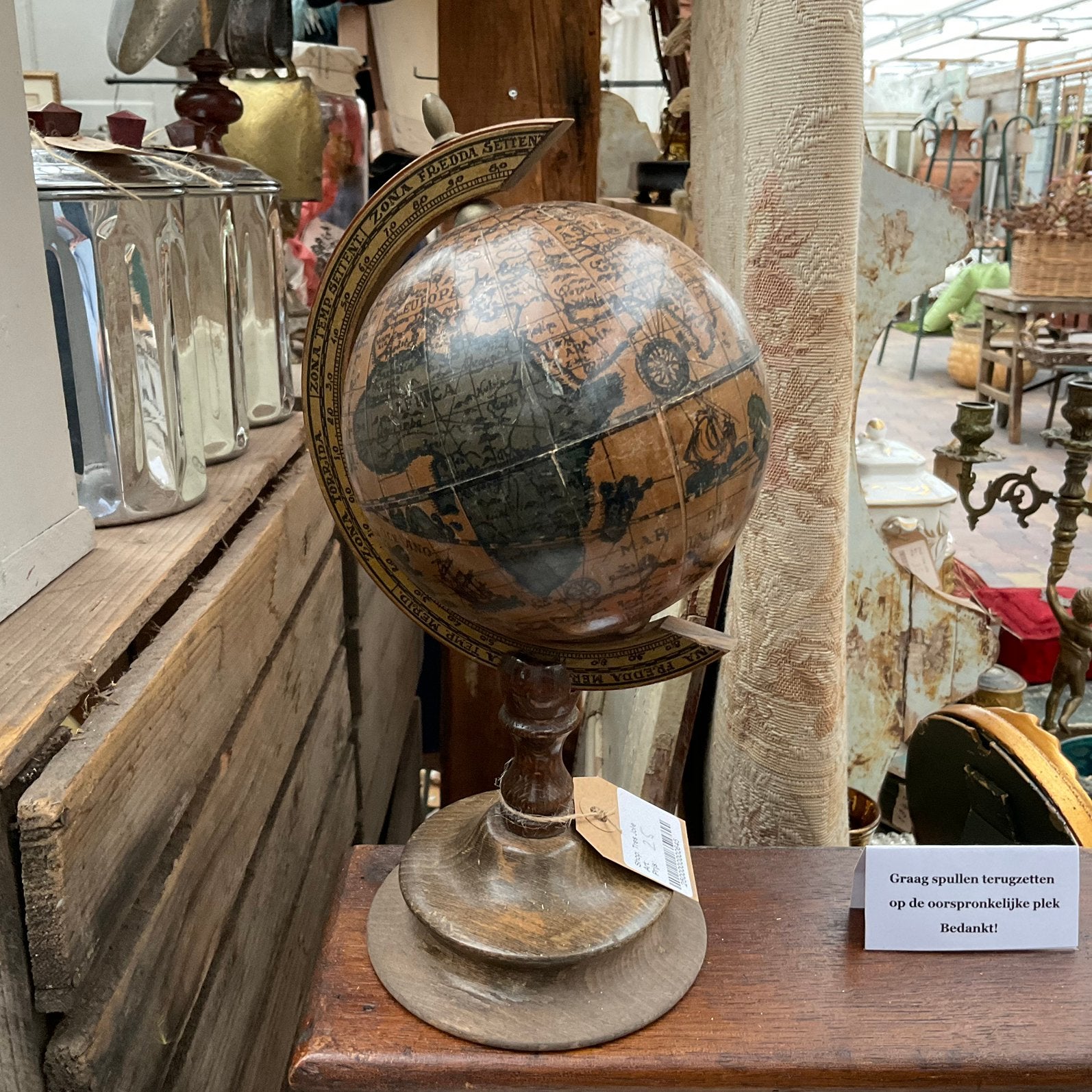 Wereldbol, globe *floor epe*, Ophalen of Verzenden, Gebruikt