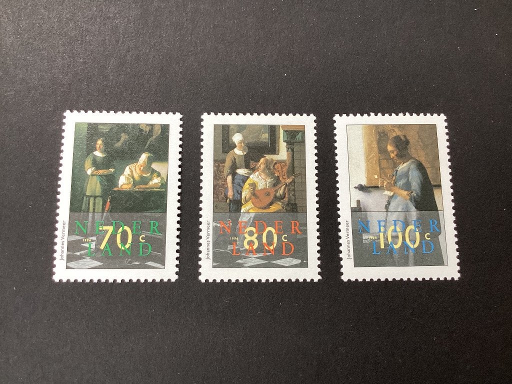 1996, Johannes Vermeer, 1664-1666, Postzegels en Munten, Ophalen of Verzenden, Na 1940, Postfris