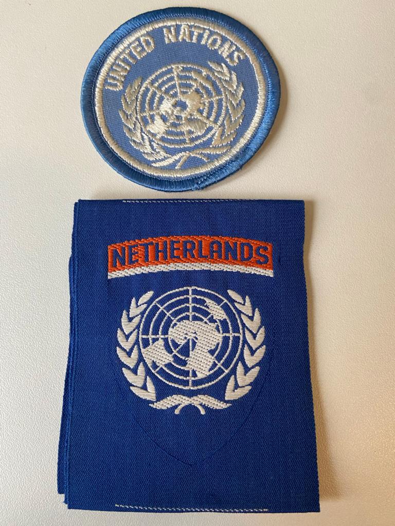 Unifil emblemen jaren '80 Libanon - Nederlands contingent, Verzamelen, Ophalen of Verzenden, Landmacht, Overige gebieden, Embleem of Badge