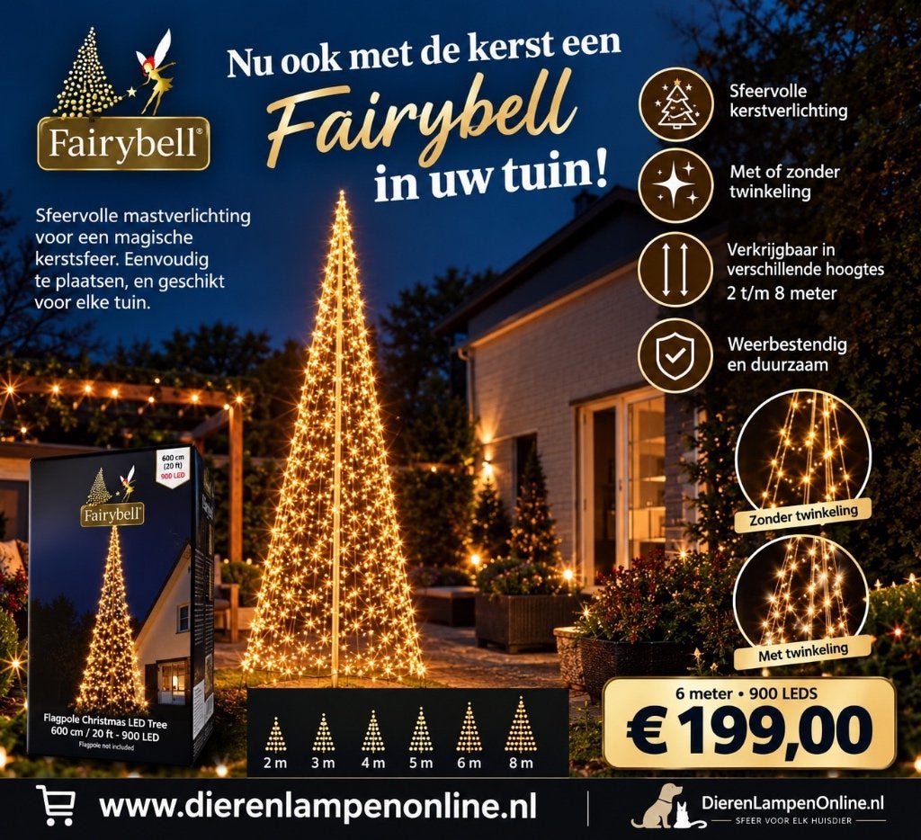 Fairybell mastverlichting 4 tot 8 meter Actie !!!, Diversen, Ophalen of Verzenden, Nieuw
