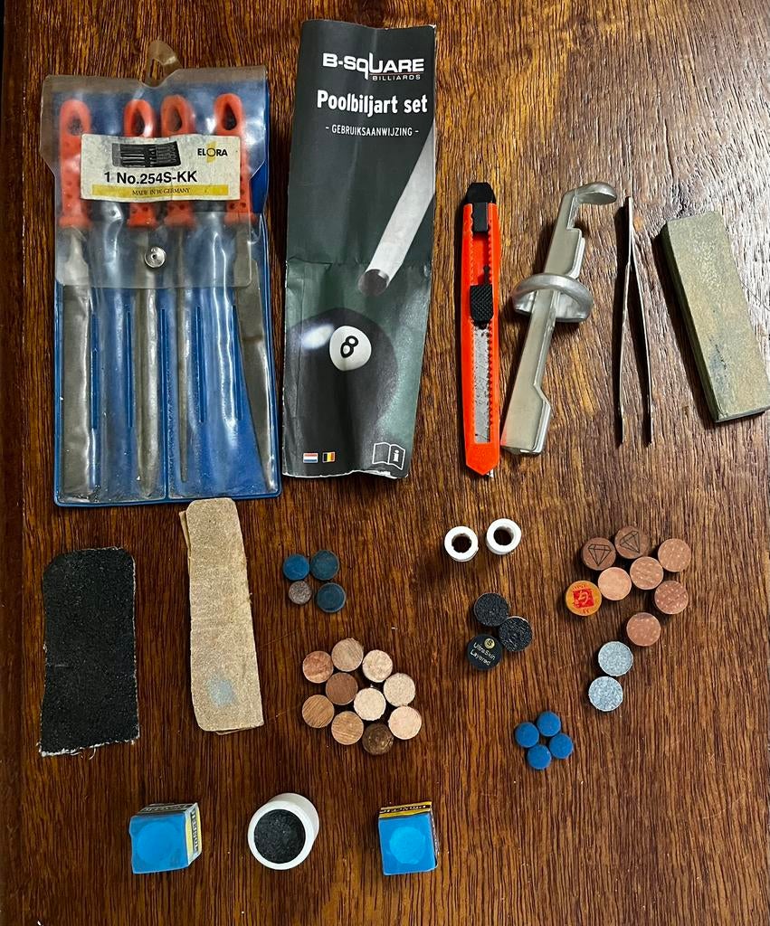 Keu reparatieset incl gelaagde pomeransen, Sport en Fitness, Ophalen of Verzenden, Zo goed als nieuw, Keu of Ballen