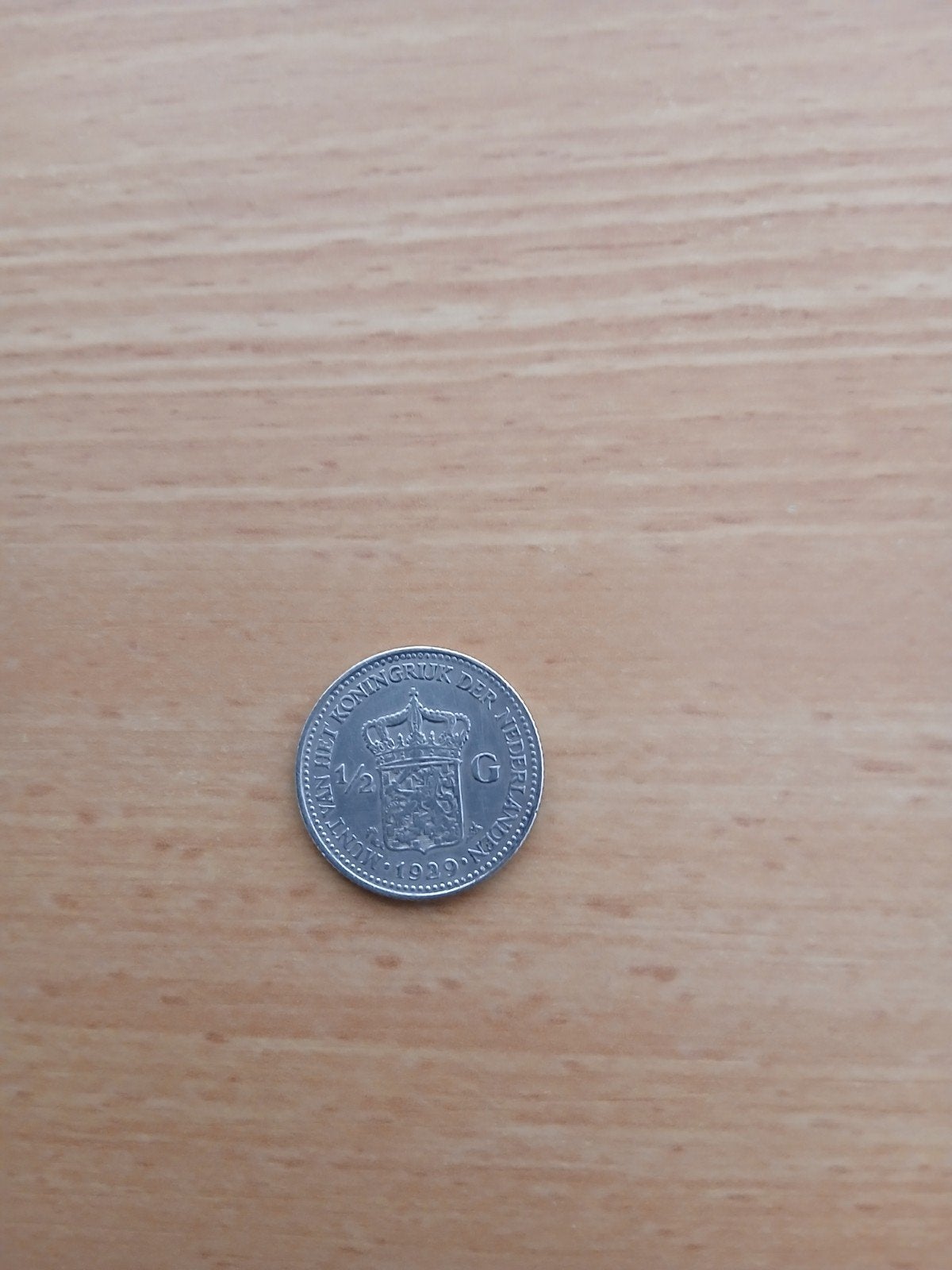 Zilveren 1/2 gulden Koningin Wilhelmina 1929, Ophalen of Verzenden