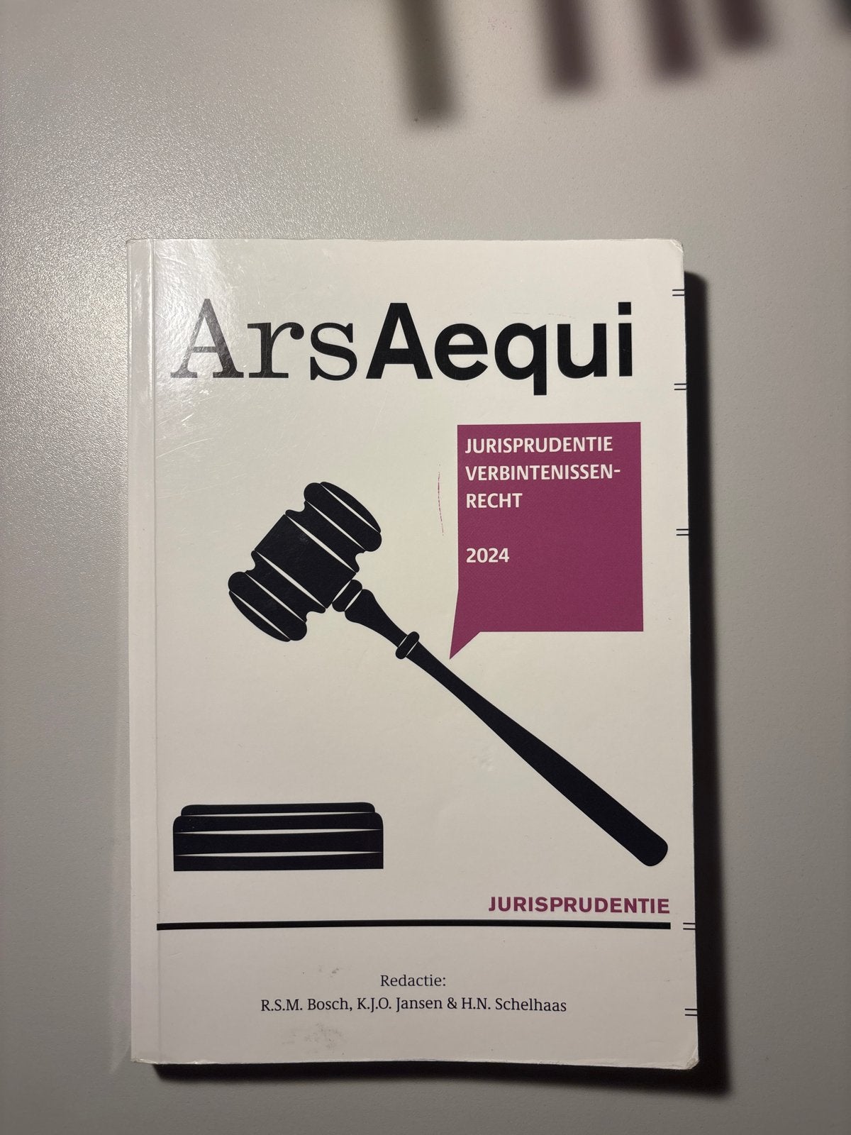 Ars Aequi Jurisprudentie Verbintenissenrecht 2024, Boeken, Ophalen of Verzenden, Gamma, Gelezen, WO
