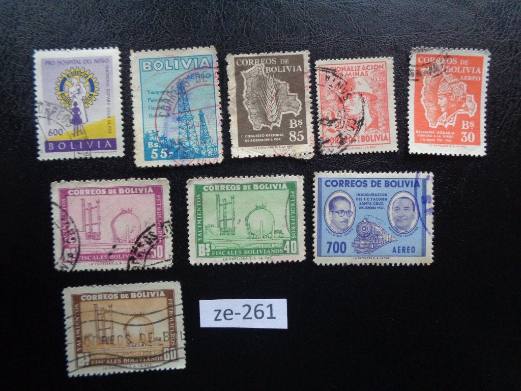 bolivia - diverse (ze-261), Ophalen of Verzenden, Gestempeld, Zuid-Amerika