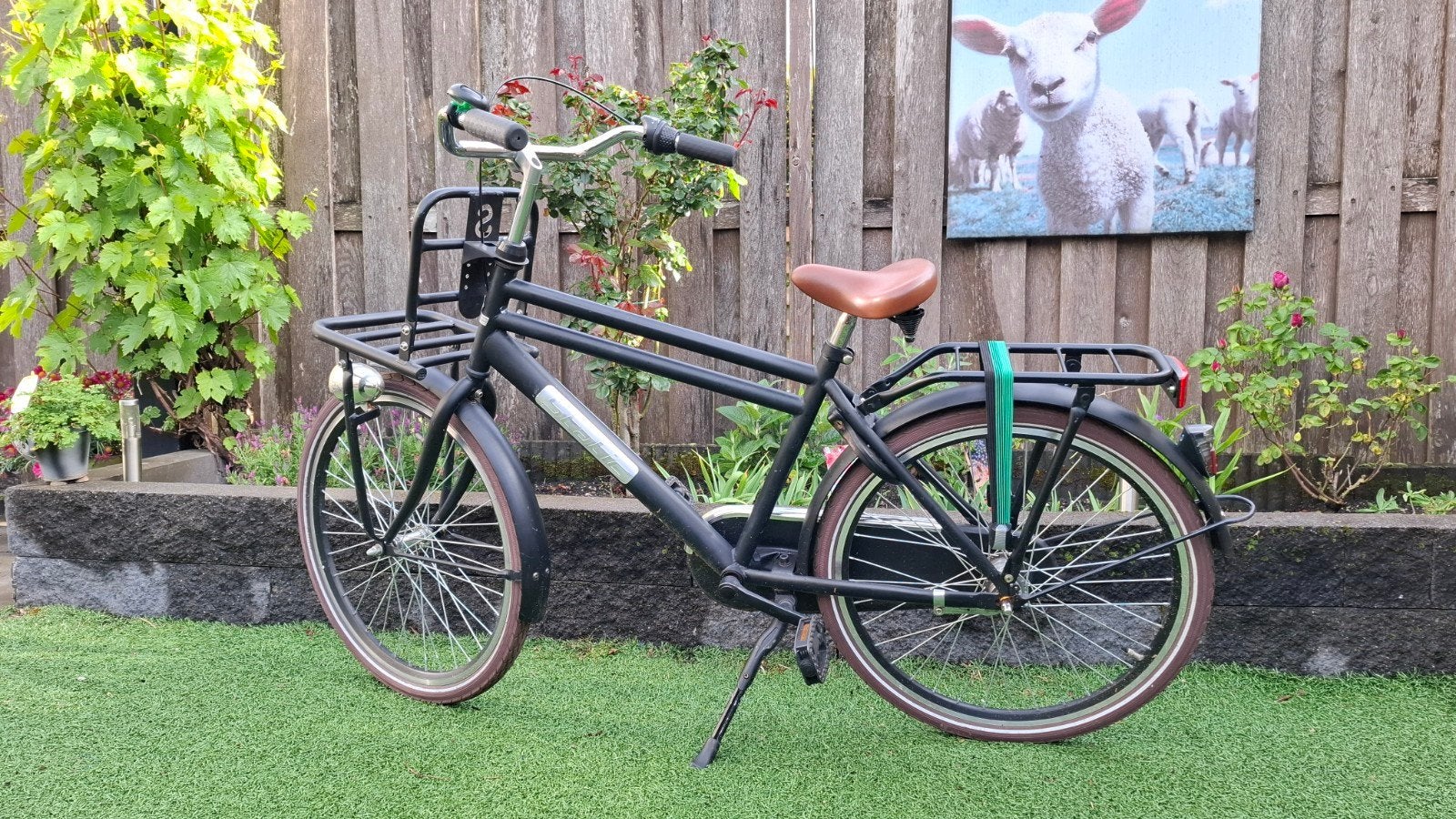 Keurige stoere jongensfiets Static 24" zwart transportfiets, Ophalen, Terugtraprem, Versnellingen, Static