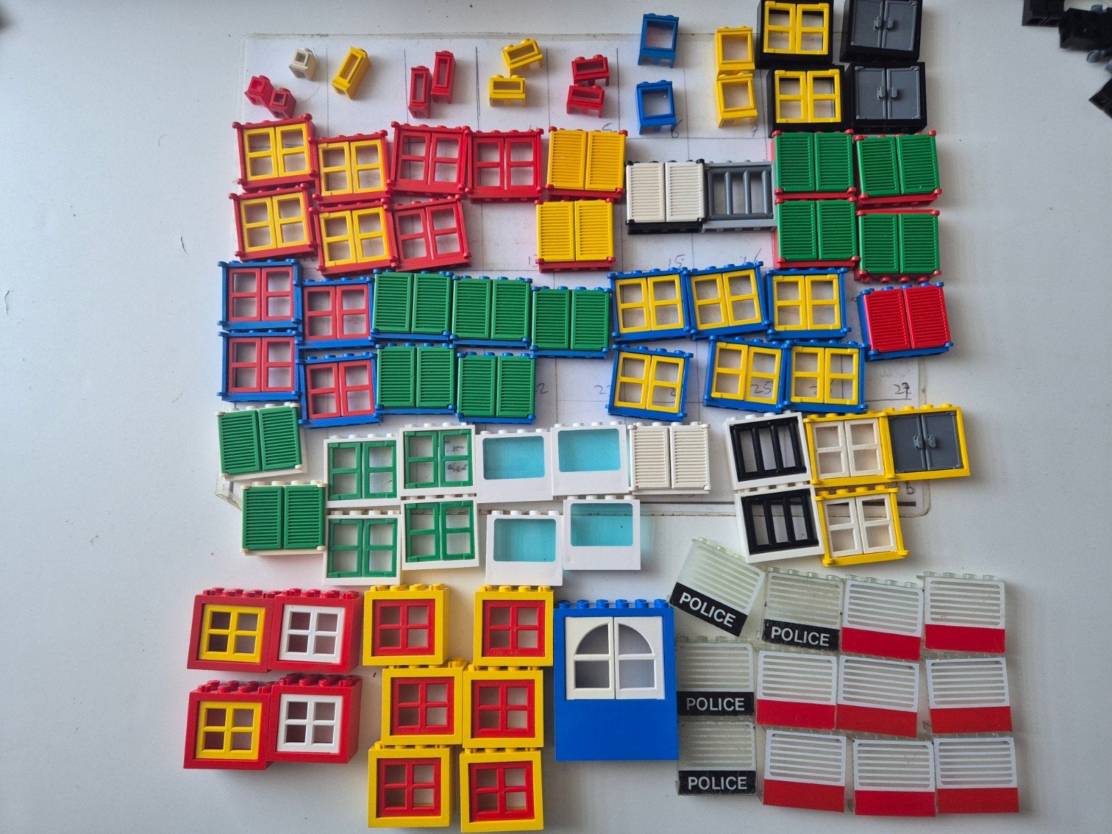 lego politie vintage duplo raam shutter onderdeel tralie, Ophalen of Verzenden