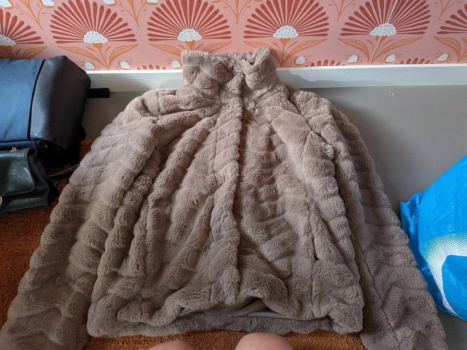 VILA Faux Fur Jas Maat 38 (M), Maat 38/40 (M), VILA, Beige, Ophalen of Verzenden