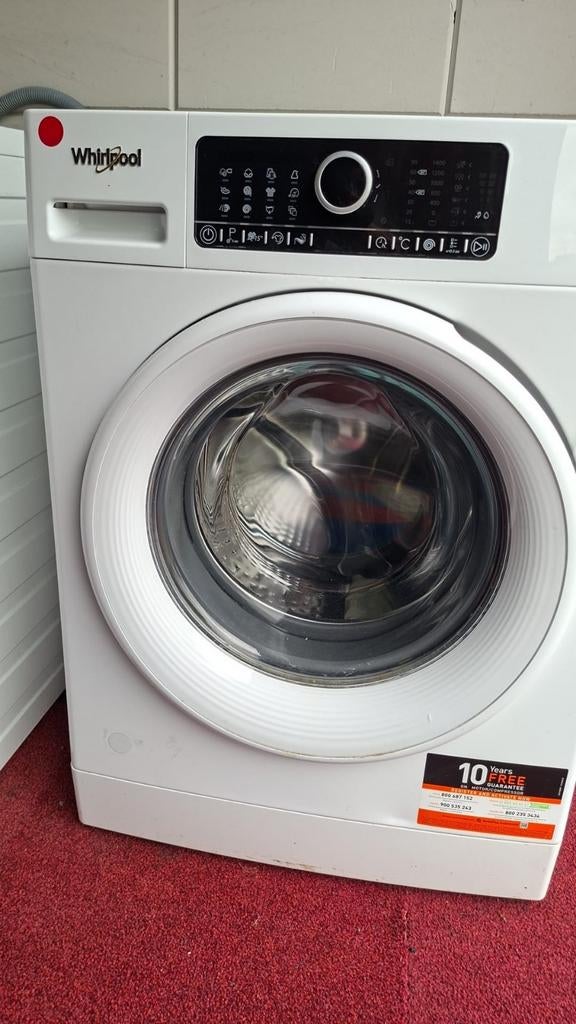 Whirlpool wasmachine 1400 toeren, Witgoed en Apparatuur, Ophalen, Gebruikt, Energieklasse A of zuiniger, Voorlader