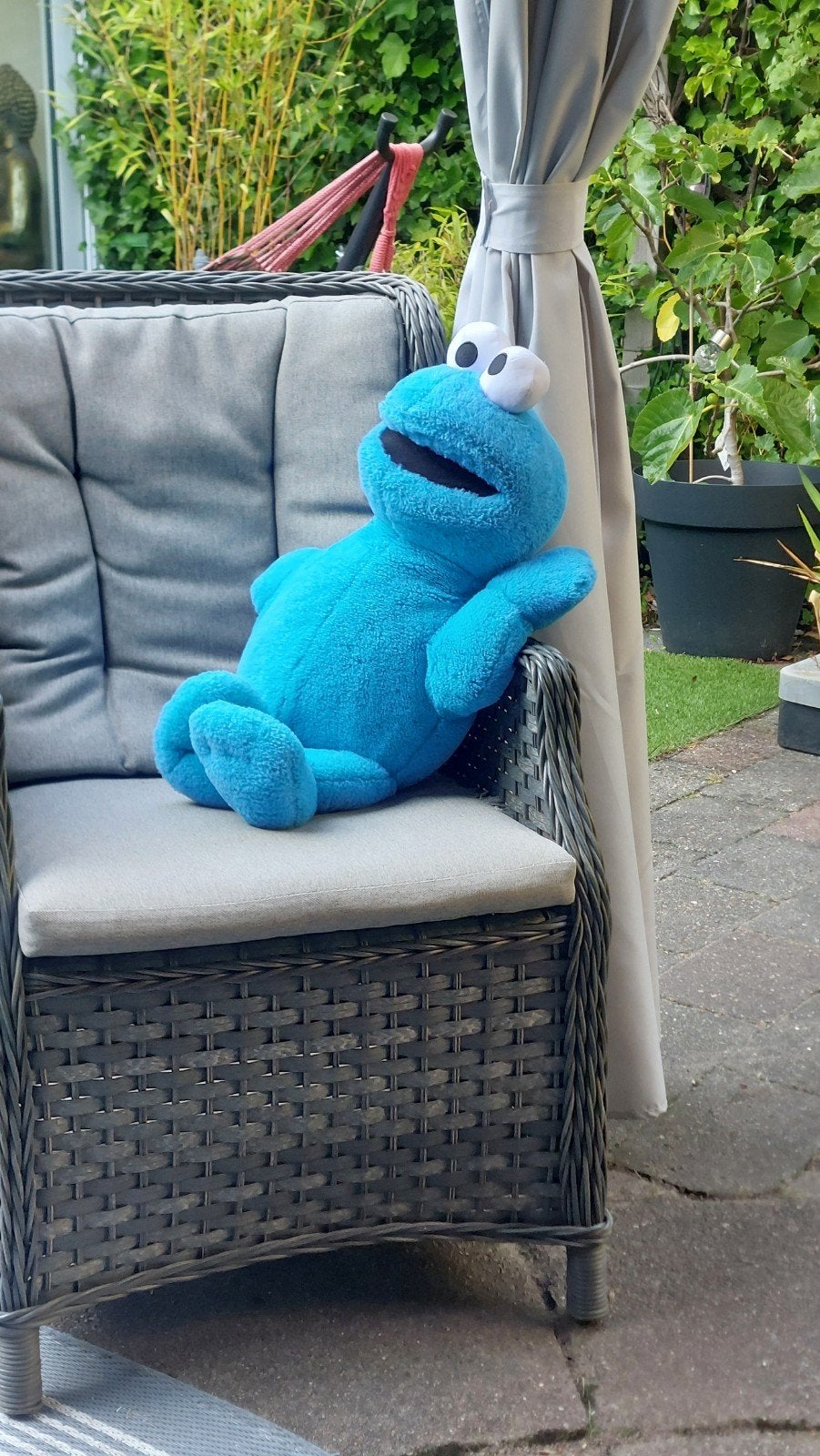 Grote koekiemonster knuffel, Ophalen, Gebruikt, Overige merken, Overige karakters