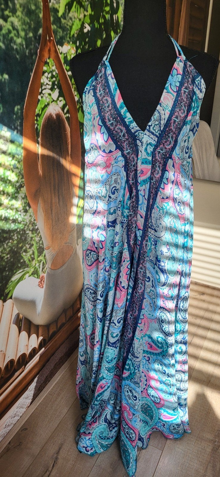Hippie jurken van de markt in Ibiza, Maat 38/40 (M), Follow your dream, Meerkleurig, Nieuw