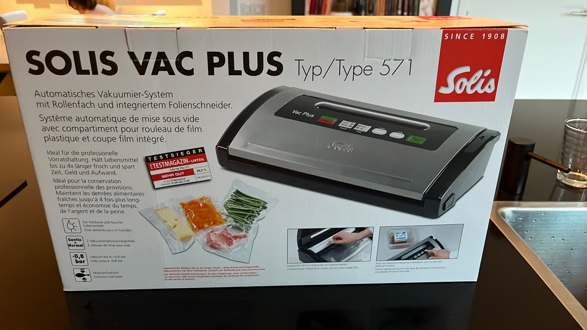 vacumeermachine Solis EasyVac Plus type 571, Ophalen of Verzenden, Nieuw