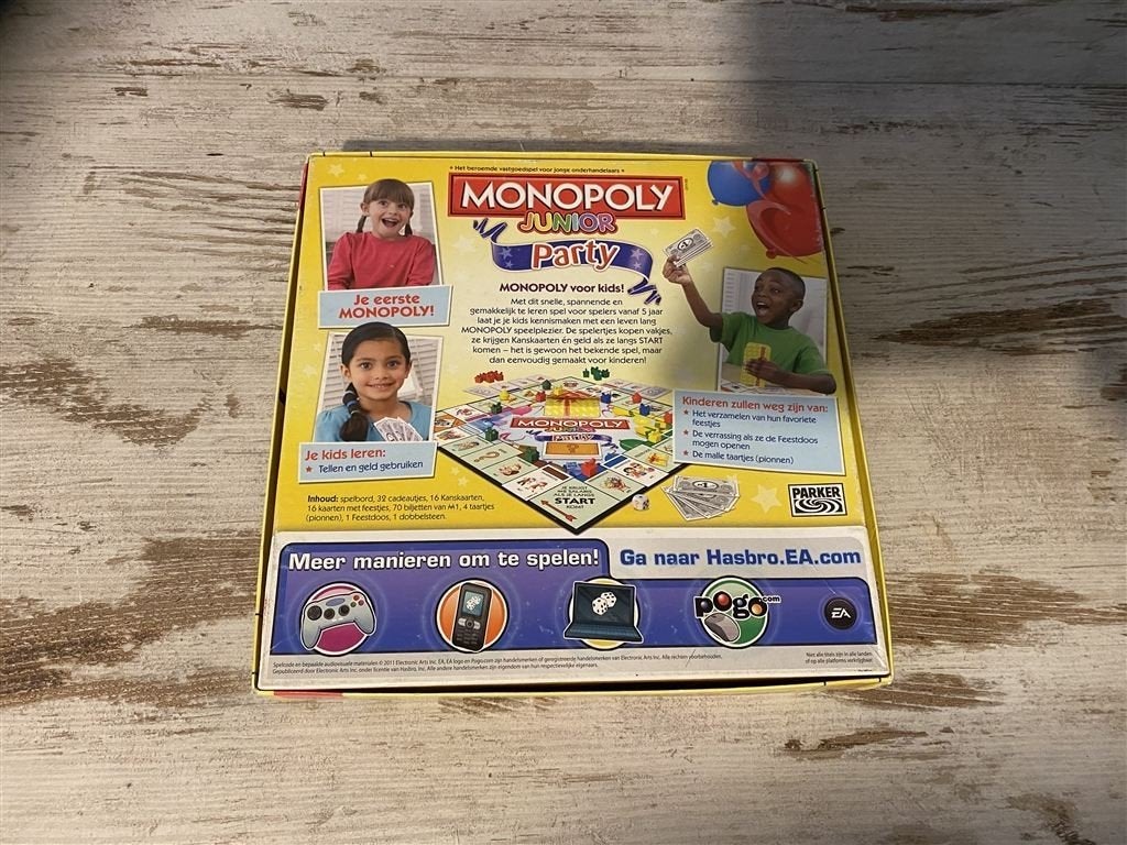 Monopoly junior party editie Hasbro [s695], Verzenden, Zo goed als nieuw