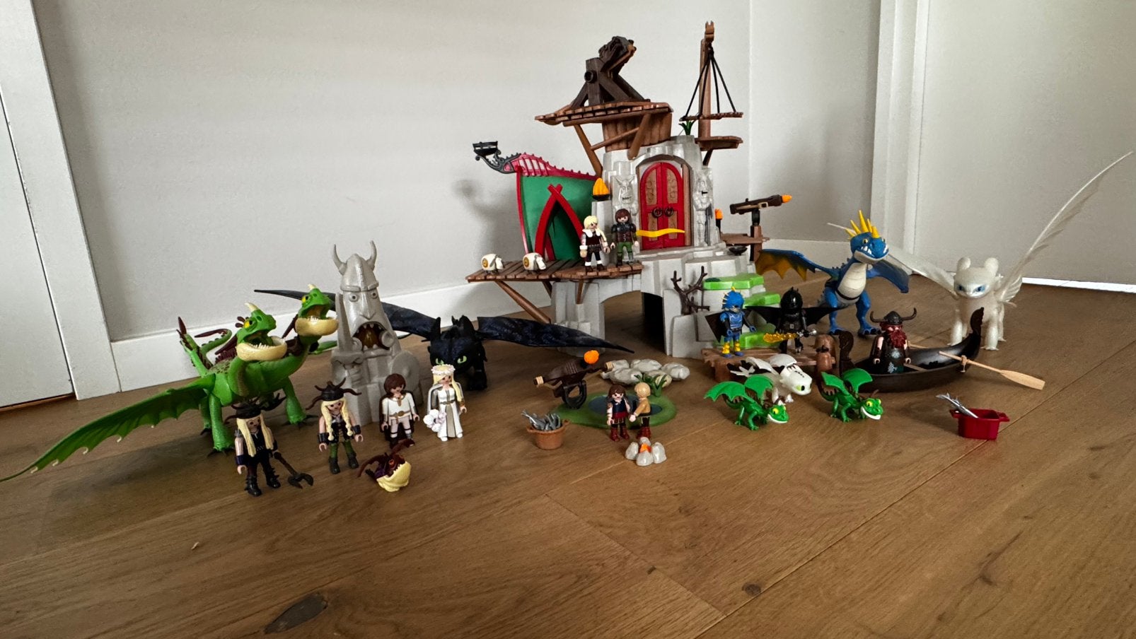 Playmobil Drakenrijders uitgebreide set met Berk en draken, Ophalen of Verzenden, Zo goed als nieuw