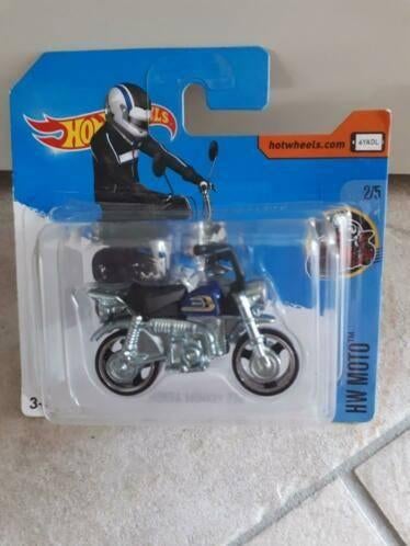 Honda Monkey Motor(hotwheels)blauw, Ophalen of Verzenden, Nieuw, Motor