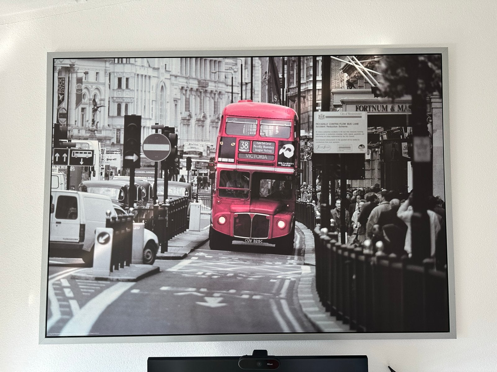 IKEA Poster: Legendarische bus 38, Victoria Line, London, Ophalen, 50 – 75, Gebruikt, 75 tot 100 cm