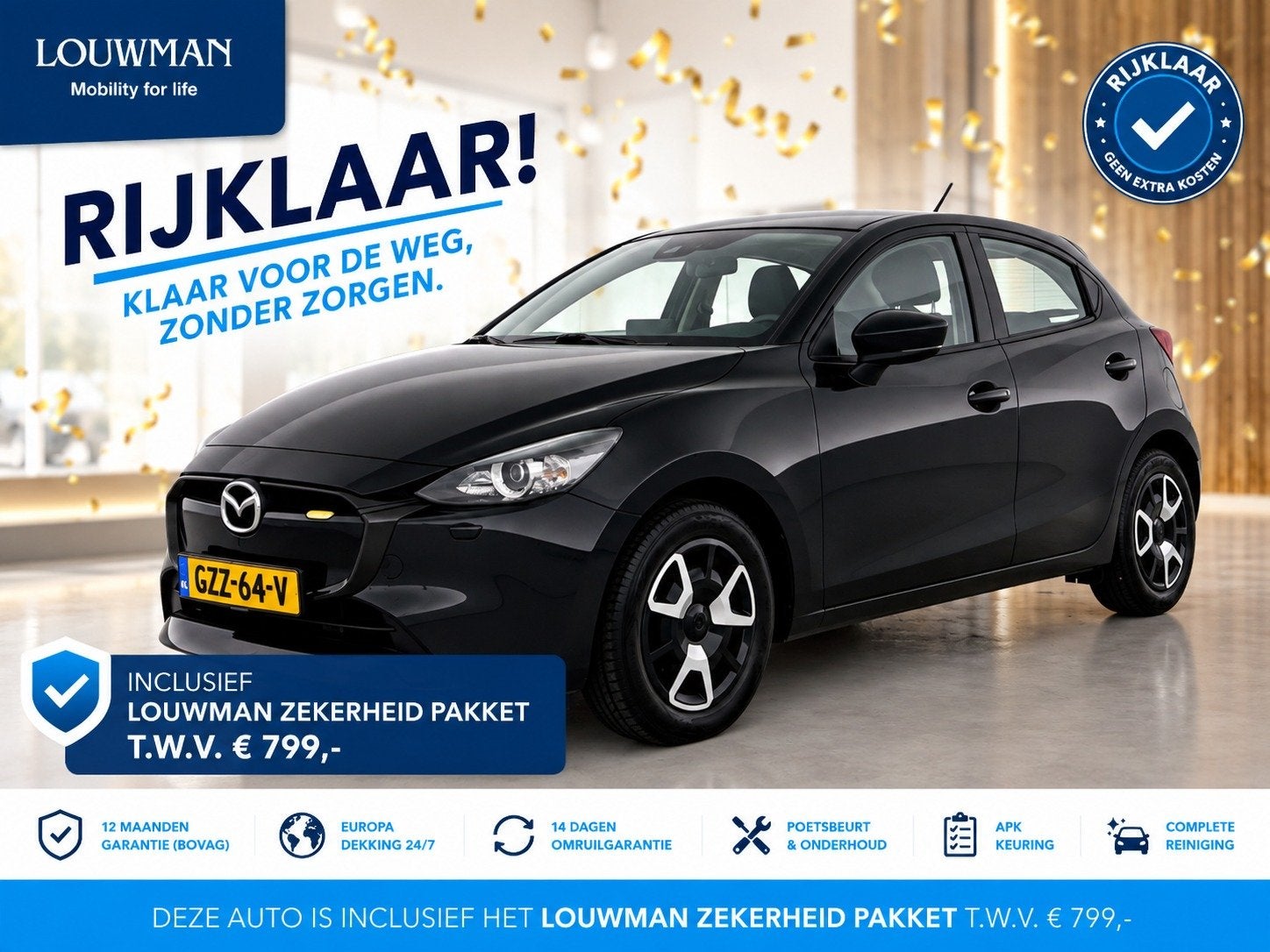Mazda 2 1.5 Skyactiv-G Comfort | RIJKLAAR INCLUSIEF AFLEVERP