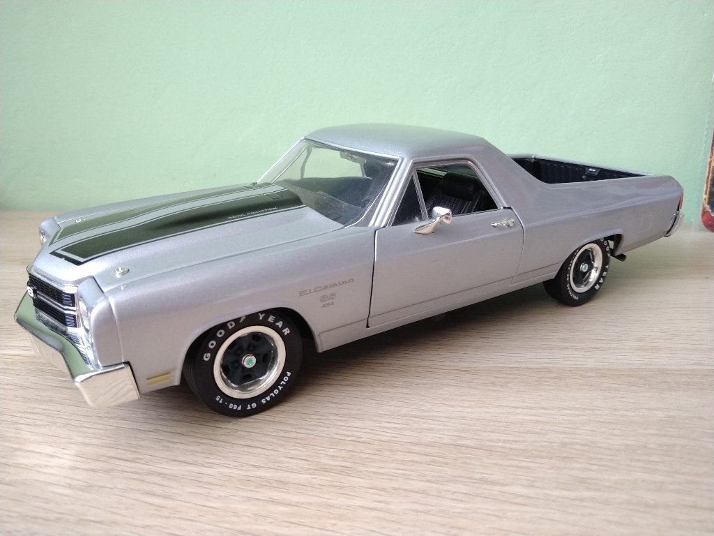 1970 Chevrolet El Camino 454 SS ERTL 1:18 Custom Wheels, Ophalen of Verzenden, Zo goed als nieuw, Auto, ERTL