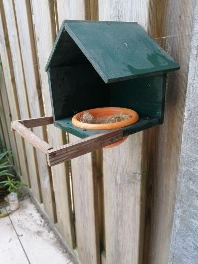 Nestkapel voor wildzang, Ophalen of Verzenden, Gebruikt, Hout, Vogelkooi