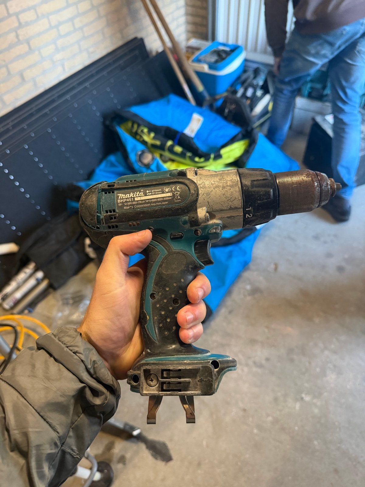 Makita BHP451 Accu Klopboormachine - Goed Werkend, Ophalen, Gebruikt, Boor- en Schroefmachine, Klopboormechanisme