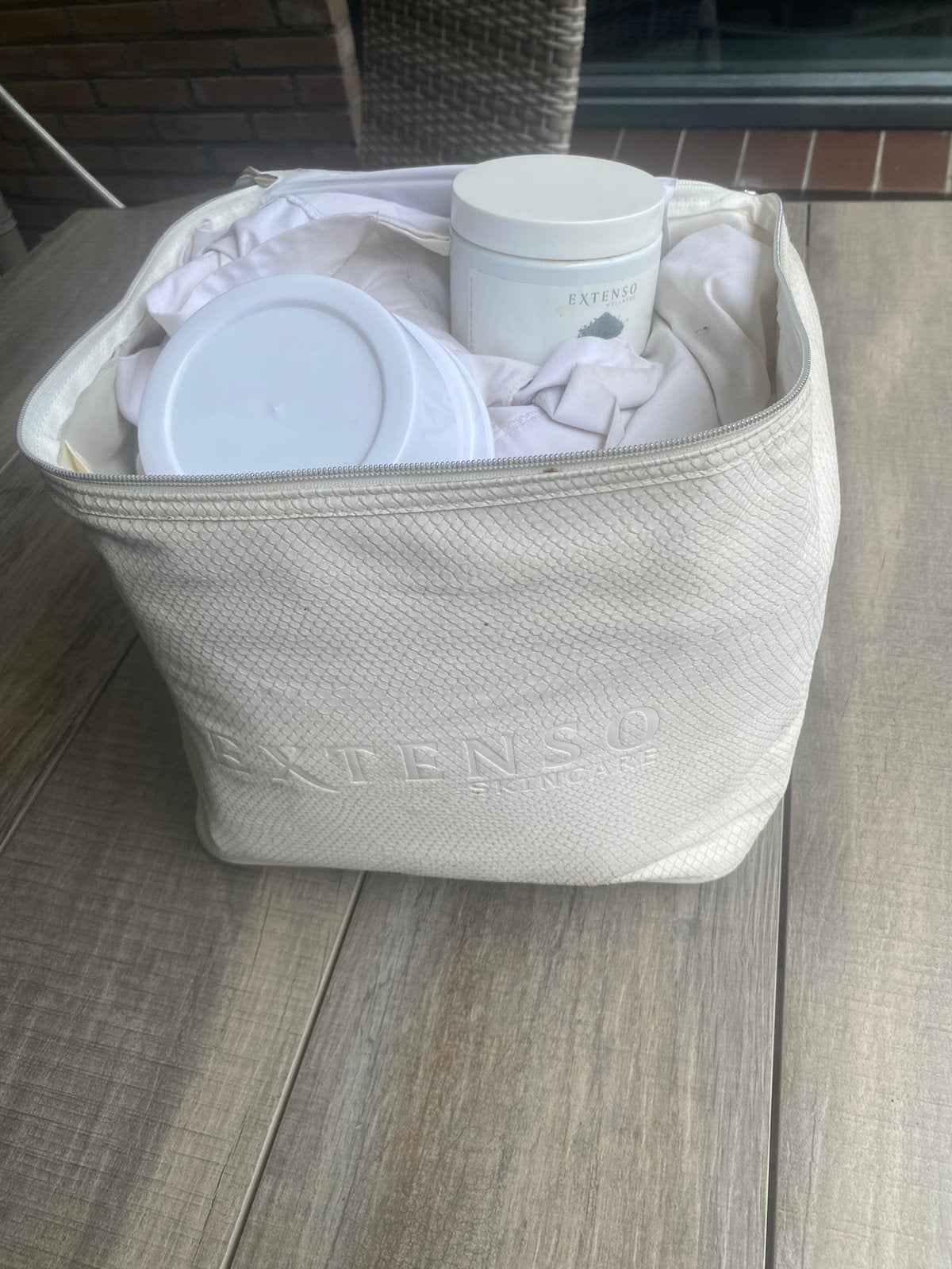 Tas vol extenso spullen pedicure nagel styliste, Ophalen, Zo goed als nieuw
