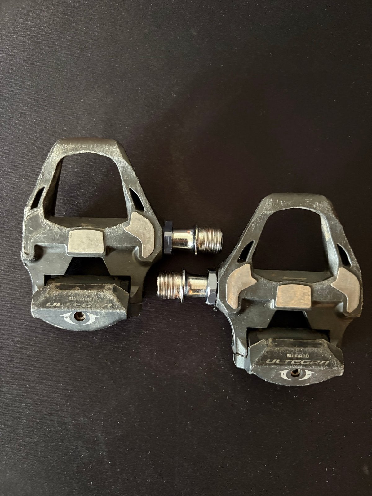 Shimano Ultegra SPD-SL PD-R8000 pedalen, Fietsen en Brommers, Fietsonderdelen, Crankstel of Pedalen, Gebruikt, Overige materialen