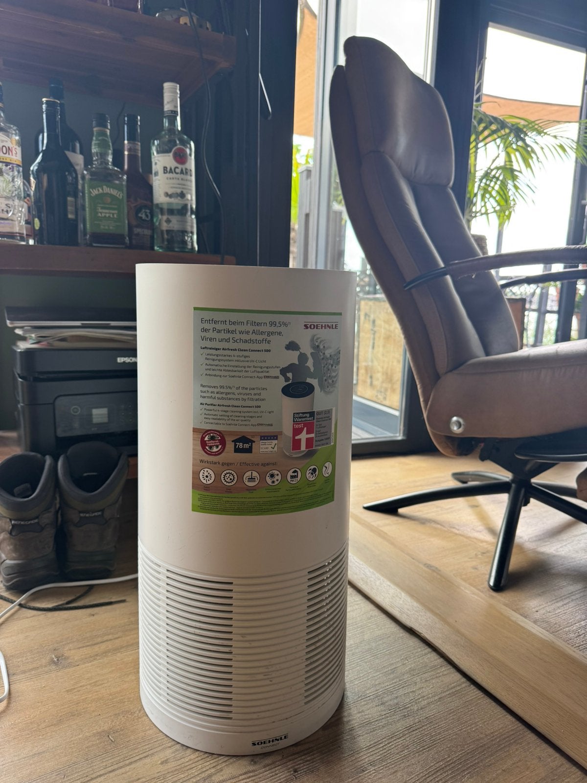 Luchtreiniger: Airfresh Clean Connect 500 Soehnle, Ophalen, Zo goed als nieuw, Overige typen